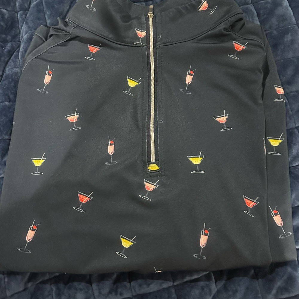 1/4 zip navy pullover